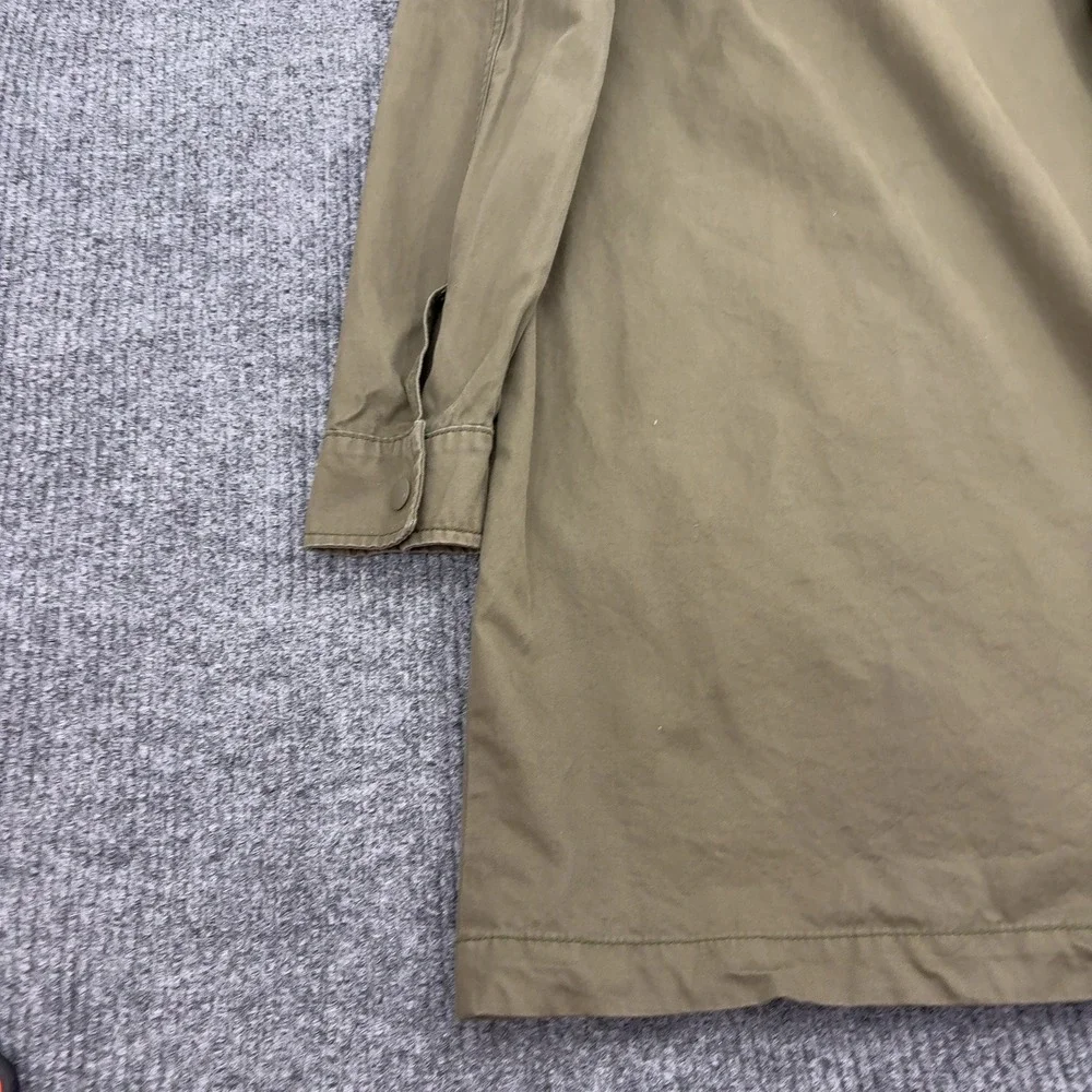 H&M Divided Parka Jacket Men XS Green Cotton Hooded Utility Military Gorpcore